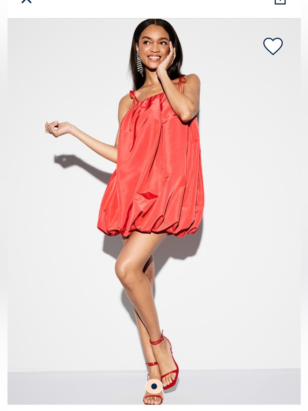 NWT red bubble dress M petite